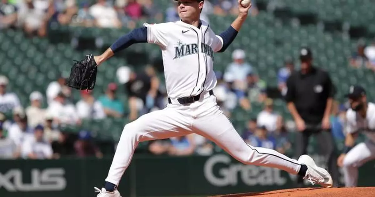 Rookie Kade Anderson picks up first win with 6 sharp innings as Mariners beat Rangers 3-2