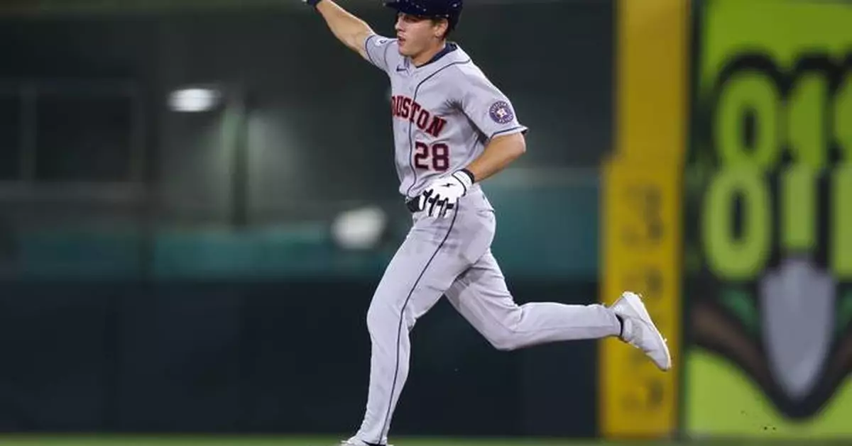 Spence hits first 3 homers of career, helps Astros survive Athletics 7-5 to keep playoff hopes alive