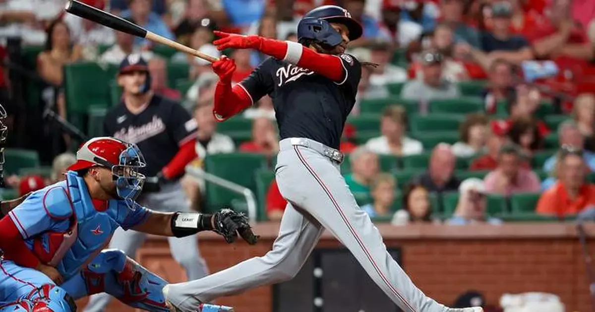 CJ Abrams joins 30-30 club as Nationals rout Cardinals 9-1