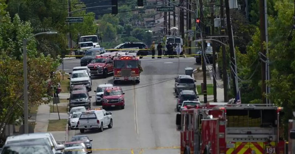 Southern California authorities respond to a leak of an unknown chemical from a tank