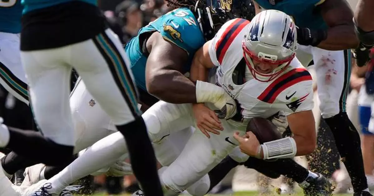 Drake Maye's slump goes from bad to worse for Patriots with a 35-6 drubbing in Jacksonville