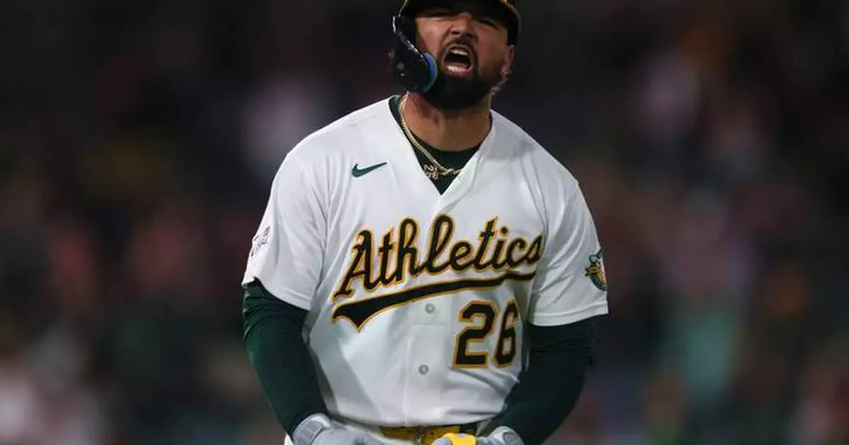Athletics rally with 2 homers in 8th to complete comeback in 9-7 win over Angels