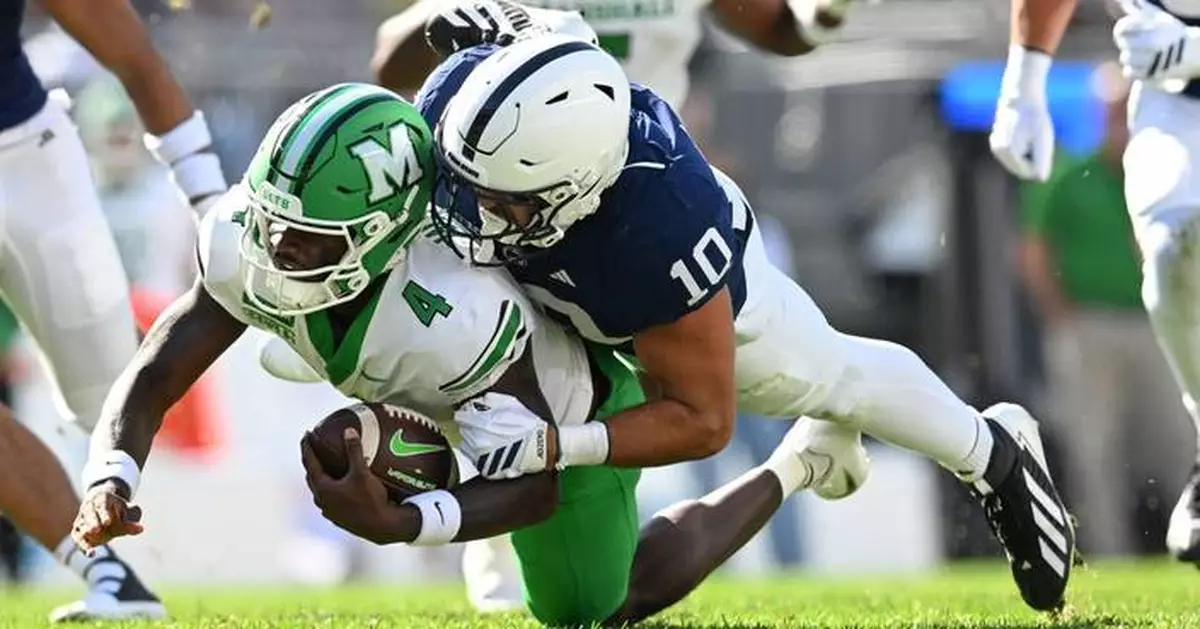 Rocco Becht shines with 4 TDs as No. 18 Penn State beats Marshall 45-0