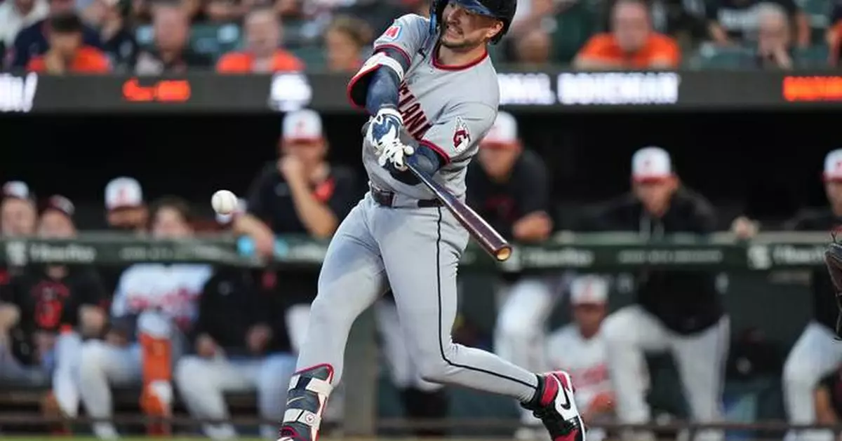 Bazzana's 3-run homer, Rocchio's 2 RBIs lift Guardians past Orioles 9-5