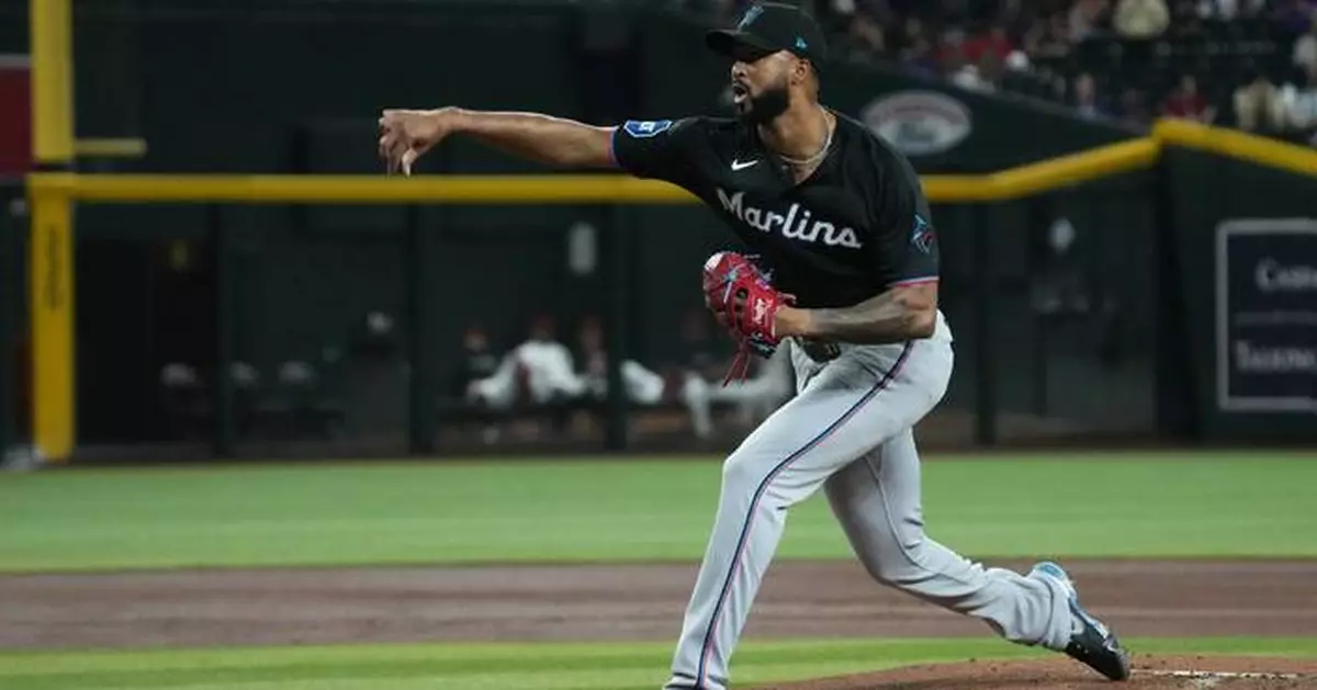 Marlins hold off Diamondbacks 4-3 with Sandy Alcantara getting 1st career save