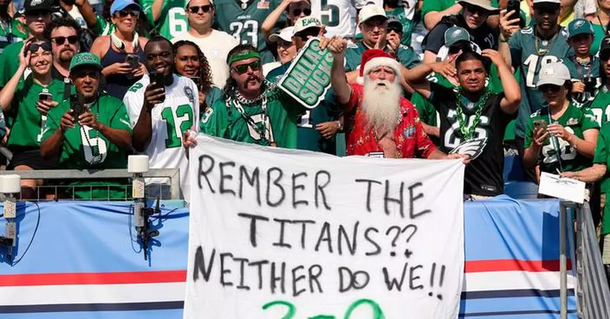 Saleh’s Titans fall to 0-2 after blowing a late lead in a 24-20 loss to the Eagles