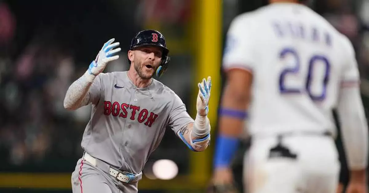 Trevor Story's 3-run homer lifts Red Sox to 4-3 win, dropping Rangers into 2nd place in AL West