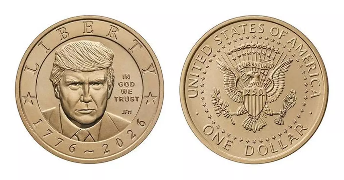 Heads or tails? $1 coin with Trump's face and gold finish to go on sale