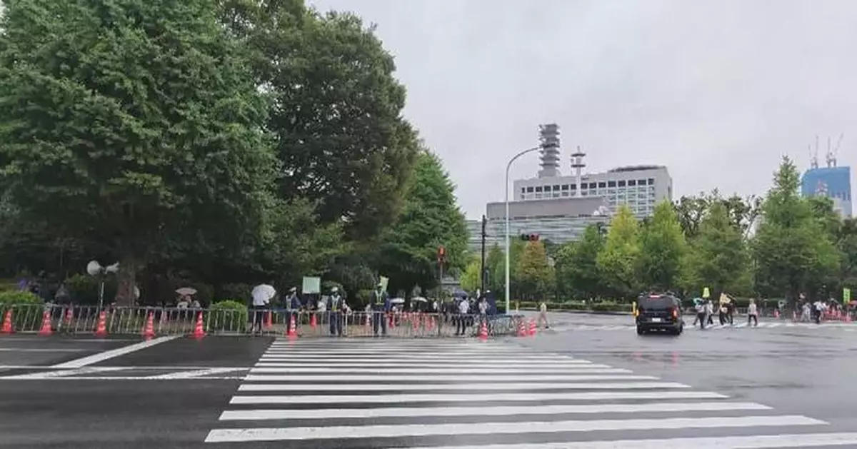 Japanese protesters oppose military expansion, constitutional revision
