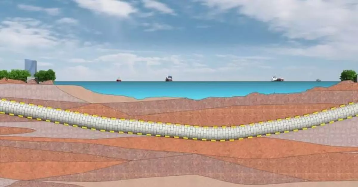 World's longest cross-river highway shield tunnel passes lowest point