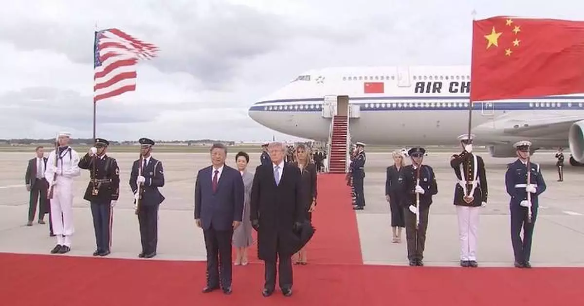 Xi lands in US for state visit, greeted by Trump at airport