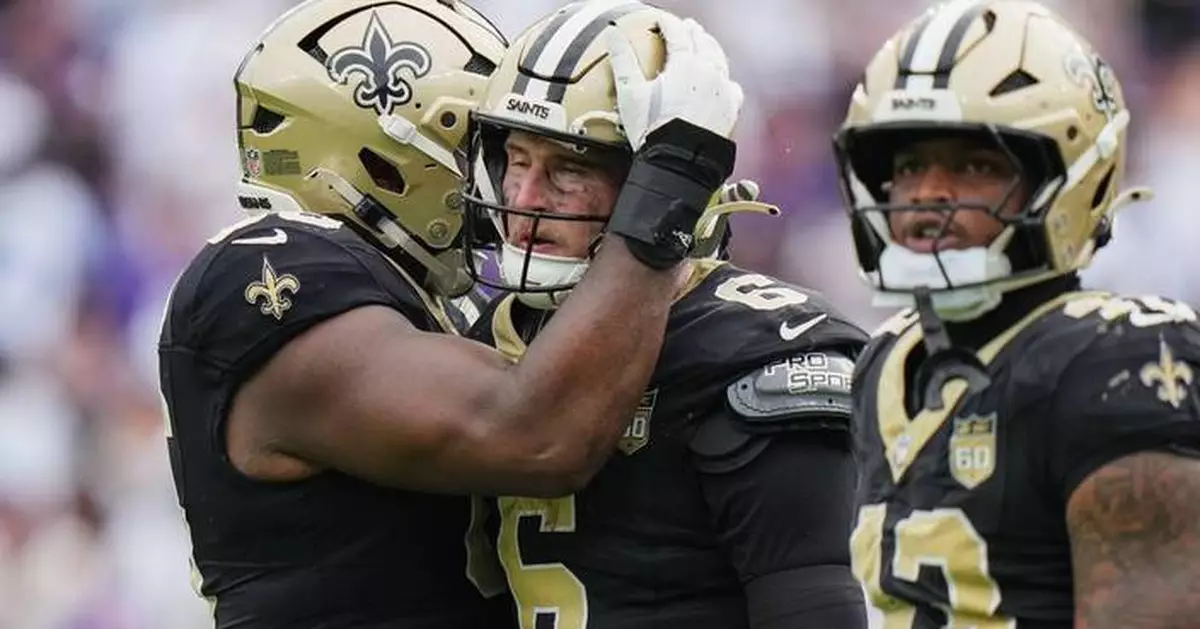 Tyler Shough scores on 4th-down sneak as Saints rally past Ravens 24-17