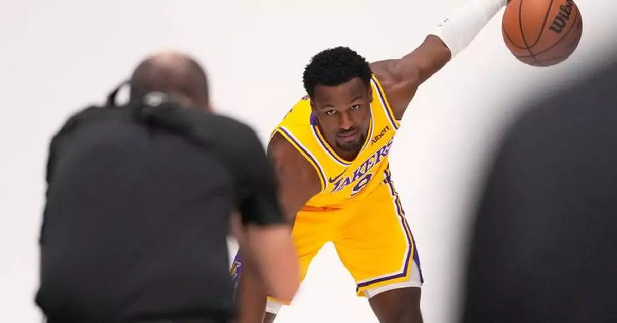 Bronny James unbothered by father LeBron's departure, eager to be his own man with younger Lakers