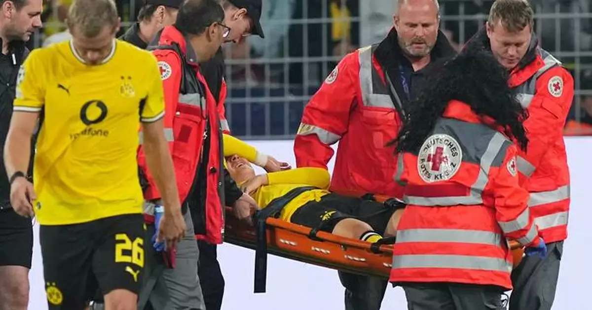 Dortmund teenager Karetsas hospitalized with circulation issue after collapse in Champions League