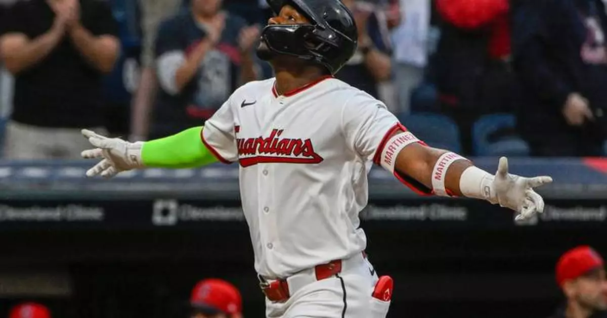 Martínez homers from both sides of the plate as Guardians beat Athletics to stay atop AL Central
