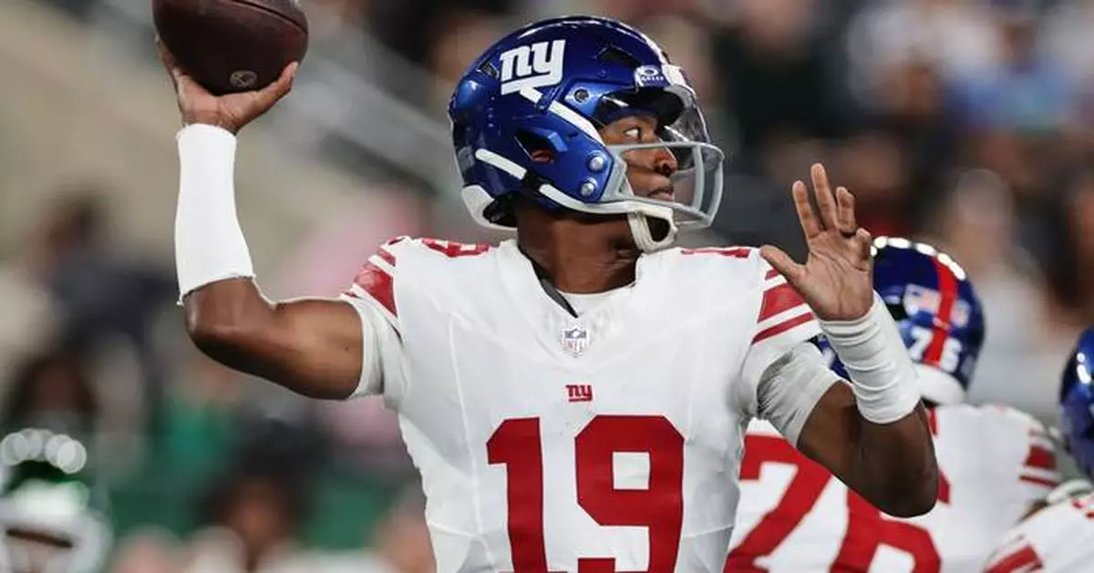 Giants sign QB Jameis Winston and left guard Jon Runyan to 2-year extensions, AP source says