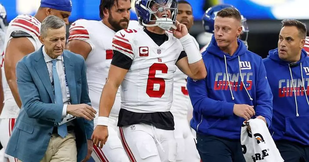 Giants QB Jaxson Dart is expected to have season-ending knee surgery, AP source says