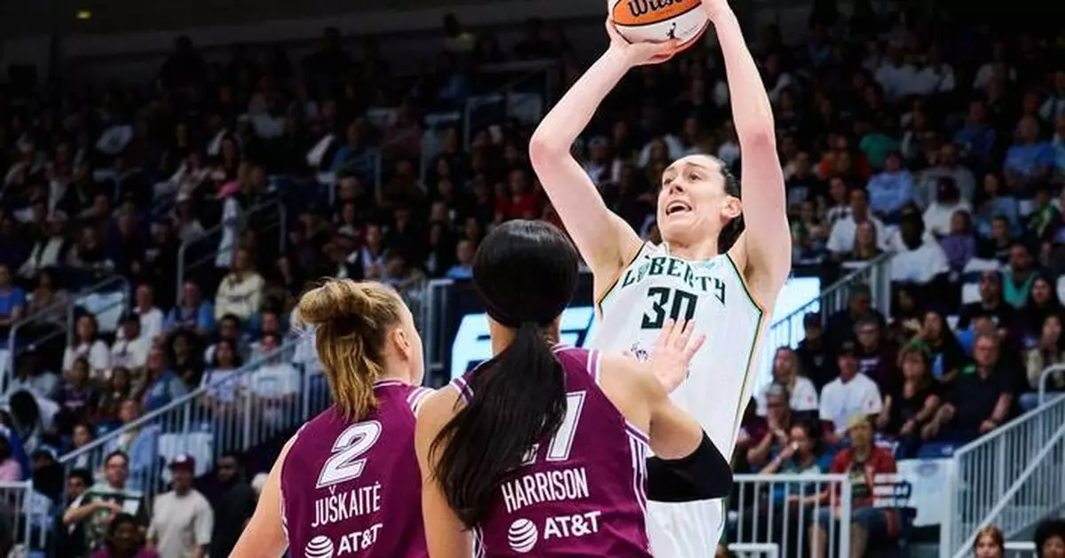Breanna Stewart has 27 to move into 8th on WNBA scoring list as Liberty beat Tempo 106-69