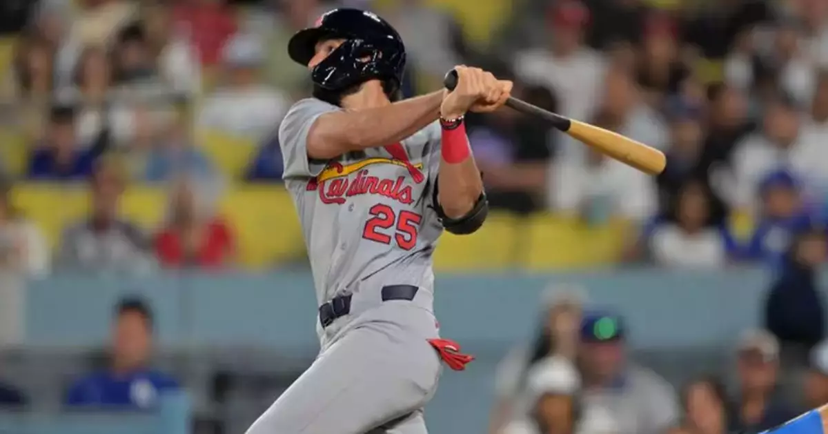 Thomas Saggese leads 5-homer outburst in Cardinals' 13-8 win over Dodgers