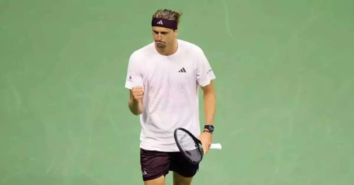 Top-seeded Alexander Zverev rallies just in time to avoid a first-round exit at the US Open