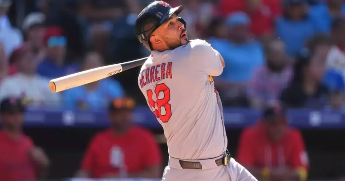 Herrera and Hjerpe lead Cardinals to a 10-8 win over the Rockies