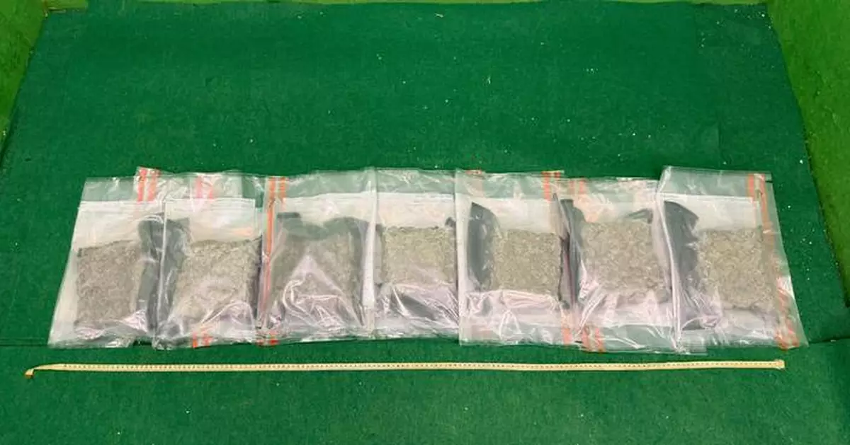 Hong Kong Customs Seizes About 4.5kg of Drugs Worth About $1.45 Million from Arriving Passengers