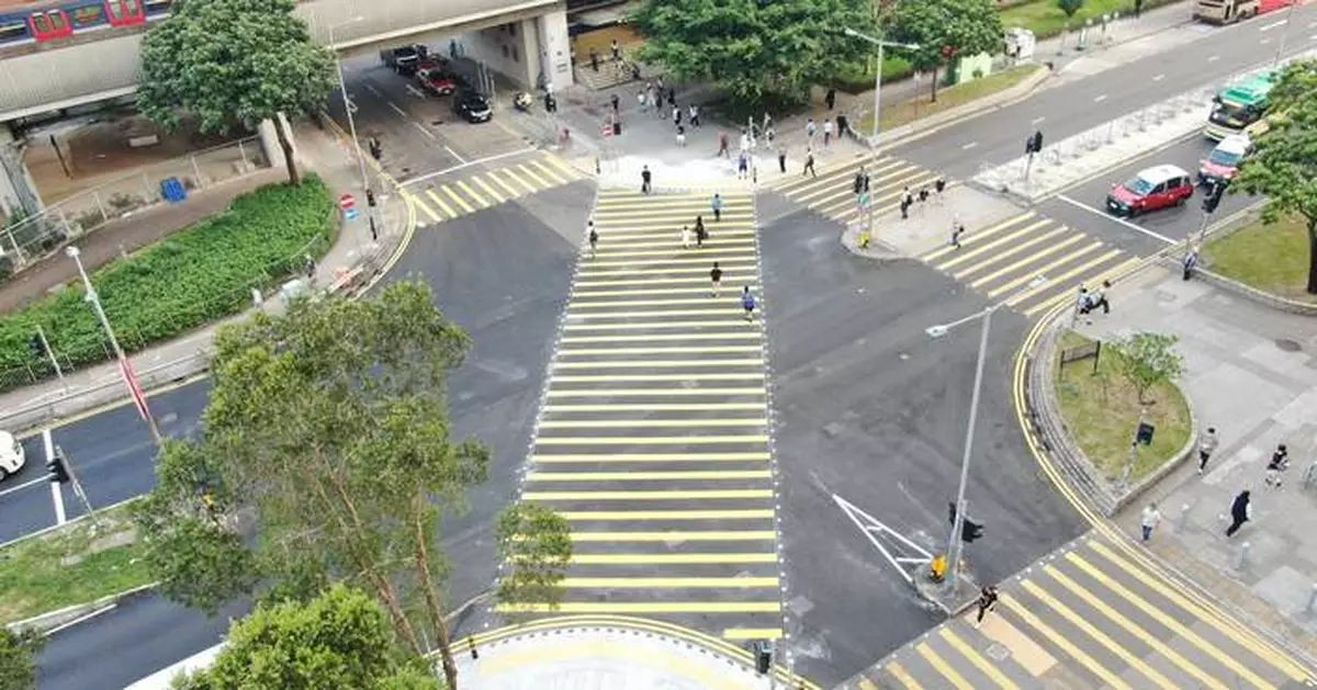New Diagonal Crossing in Sha Tin Enhances Pedestrian Convenience and Safety