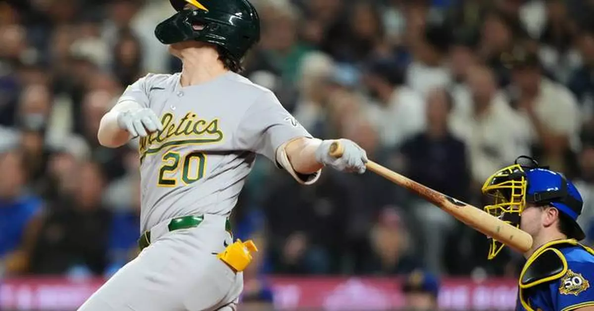 Athletics hit 4 home runs in 3rd inning of 7-6 victory over Mariners