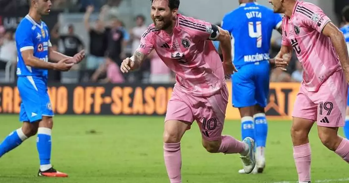 Messi scores 100th Inter Miami goal as Miami beats Cruz Azul 2-0