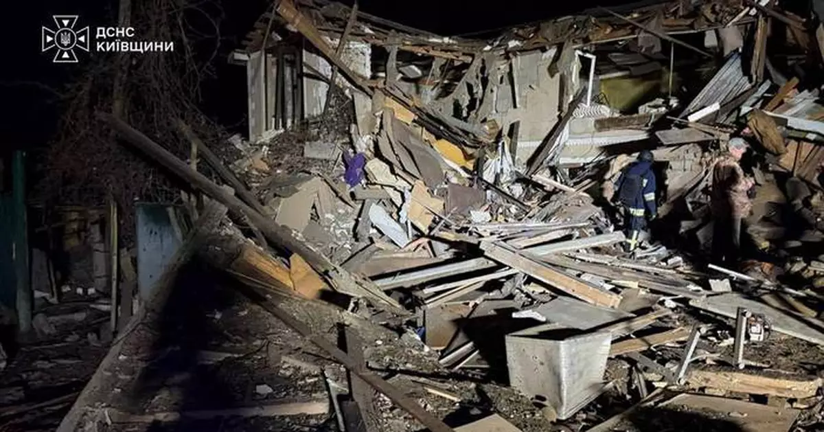 Russia pounds the Kyiv region, killing 4 and targeting the power grid