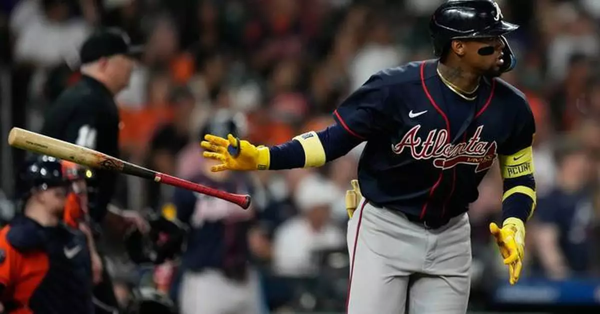 Braves punch playoff ticket as Harris, Acuña and Olson launch 2-run homers in 6-2 win over Astros
