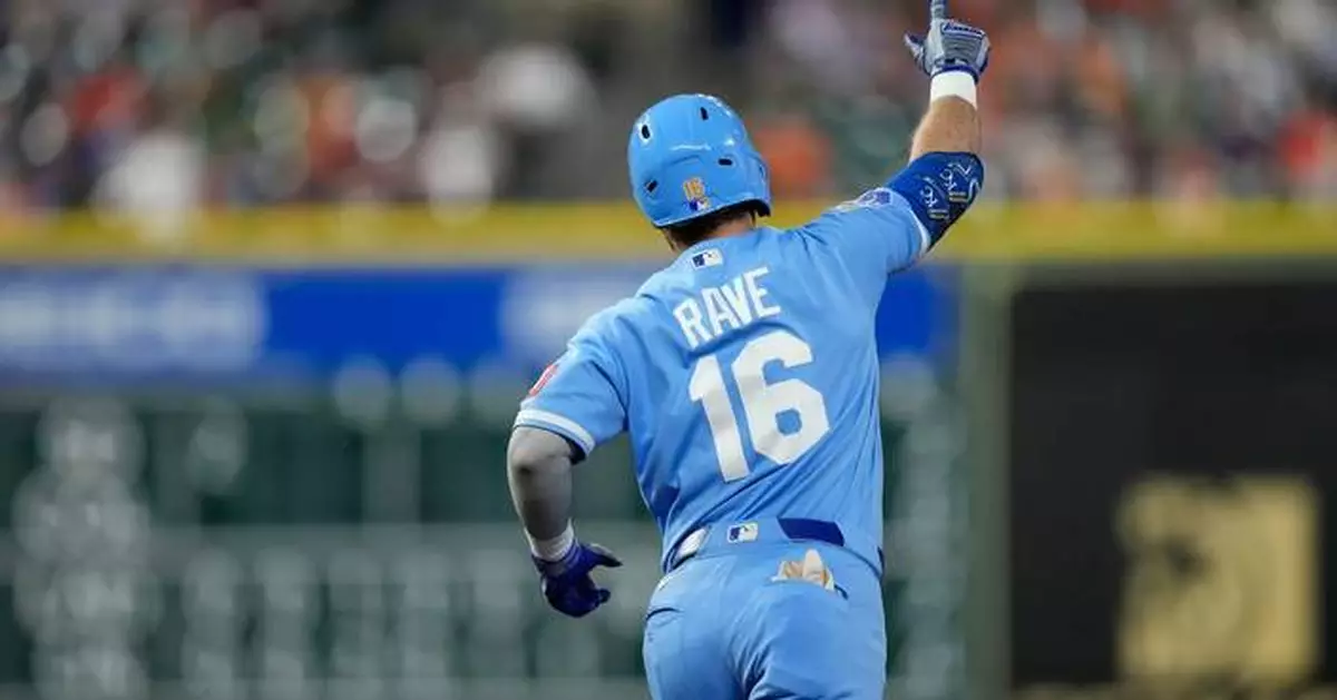 Rave and Massey homer as Royals beat Astros 5-2, dropping Houston into first-place tie with Texas