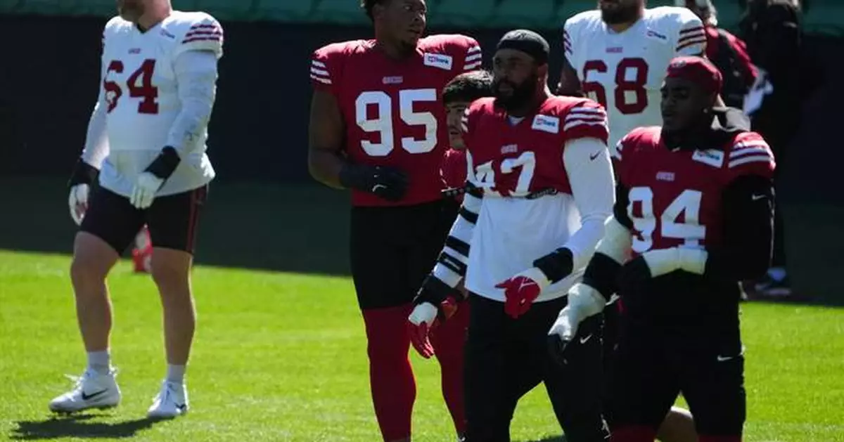 49ers DT Alfred Collins is out for the season after injuring his knee in Melbourne, Shanahan says