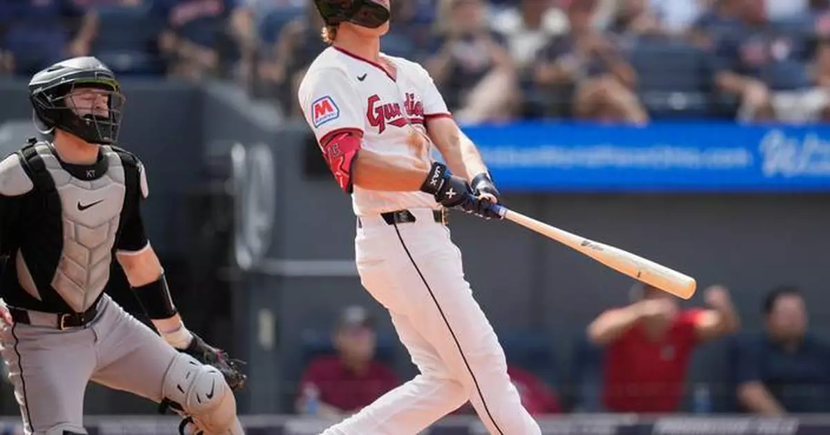 Petey Halpin's 3-run homer propels Guardians past White Sox and into 1st place in AL Central