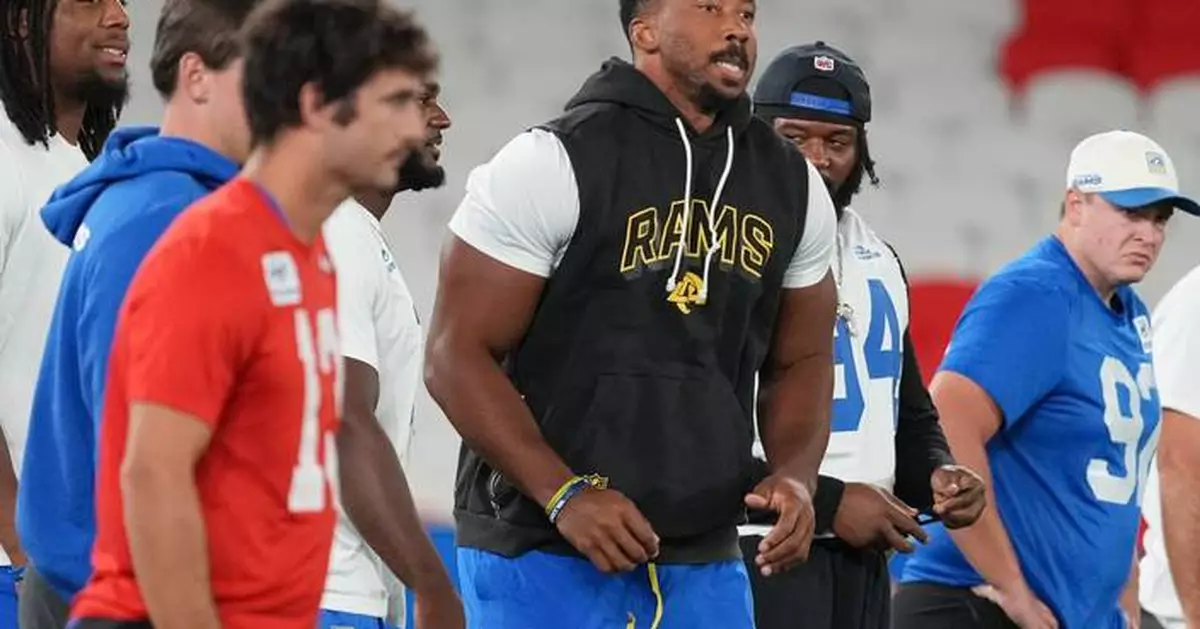 Sean McVay says Rams' season opener made it clear Myles Garrett needed knee surgery