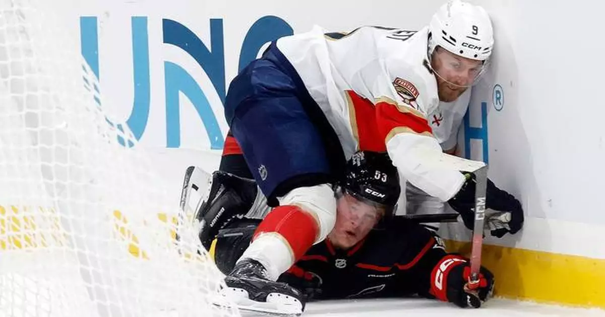 In battle of Stanley Cup winners, Panthers announce return in OT win against Hurricanes