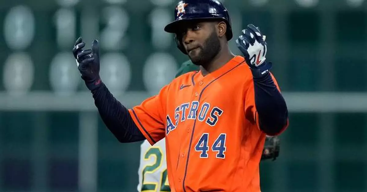 Yordan Alvarez is driving toward a Triple Crown, but he's happiest driving his family's RV