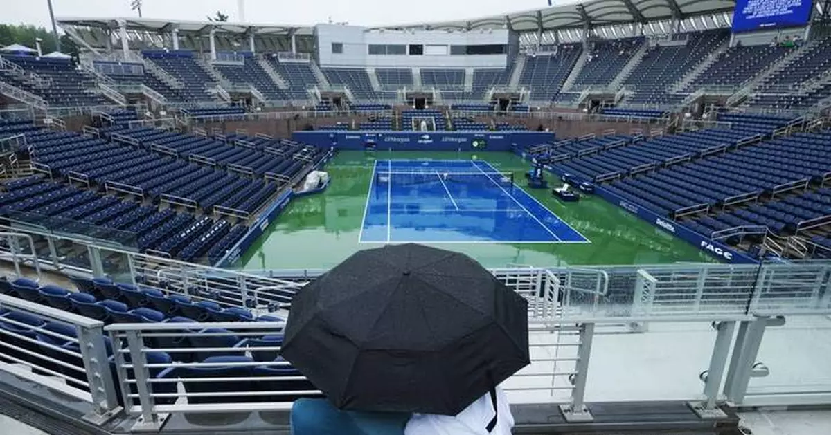 Madison Keys wins in early action at the US Open, with rain delaying almost everything else