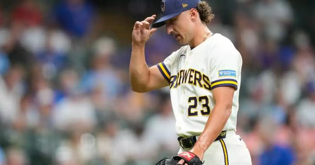 Brewers send Brandon Sproat to minors after his ninth-inning struggles in win over Cubs