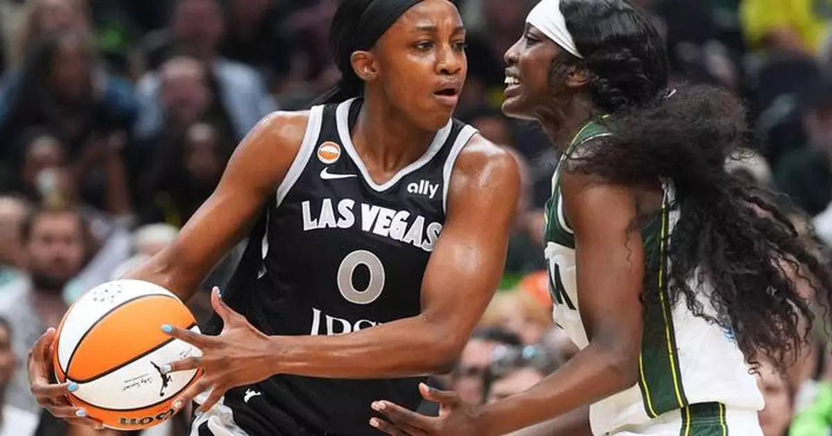 Young ties WNBA record with 22-point quarter, Aces beat Storm 114-77
