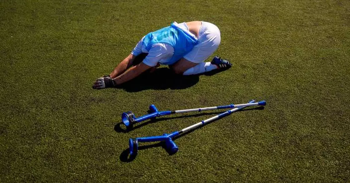A new European soccer league for amputee players kicked off in Romania’s capital