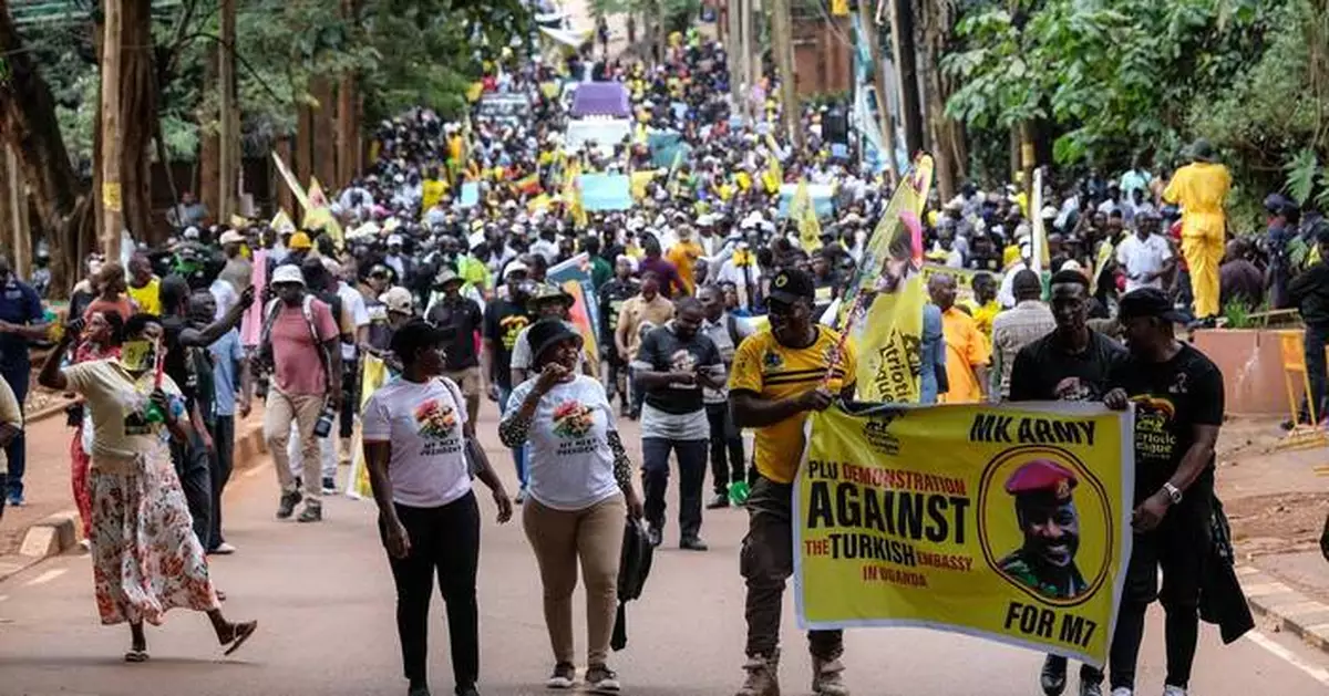 Hundreds rally at Turkey’s embassy in Uganda to demand a dissident’s extradition