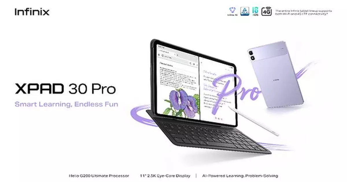 Infinix Globally Launches XPAD 30 Pro: The Ultimate All-Round Companion for Youth Learning and Entertainment