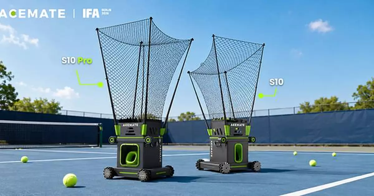 ACEMATE Introduces S10 Pro Flagship AI Tennis Robot for High-Performance Training at IFA 2026