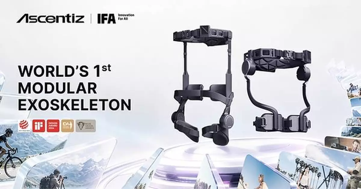 Ascentiz Brings H + K to IFA 2026, Showcasing the World's First Modular Exoskeleton Platform