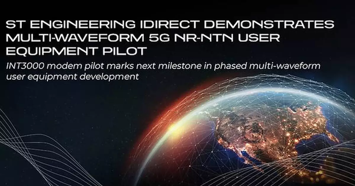 ST Engineering iDirect Demonstrates Multi-Waveform 5G NR-NTN User Equipment Pilot