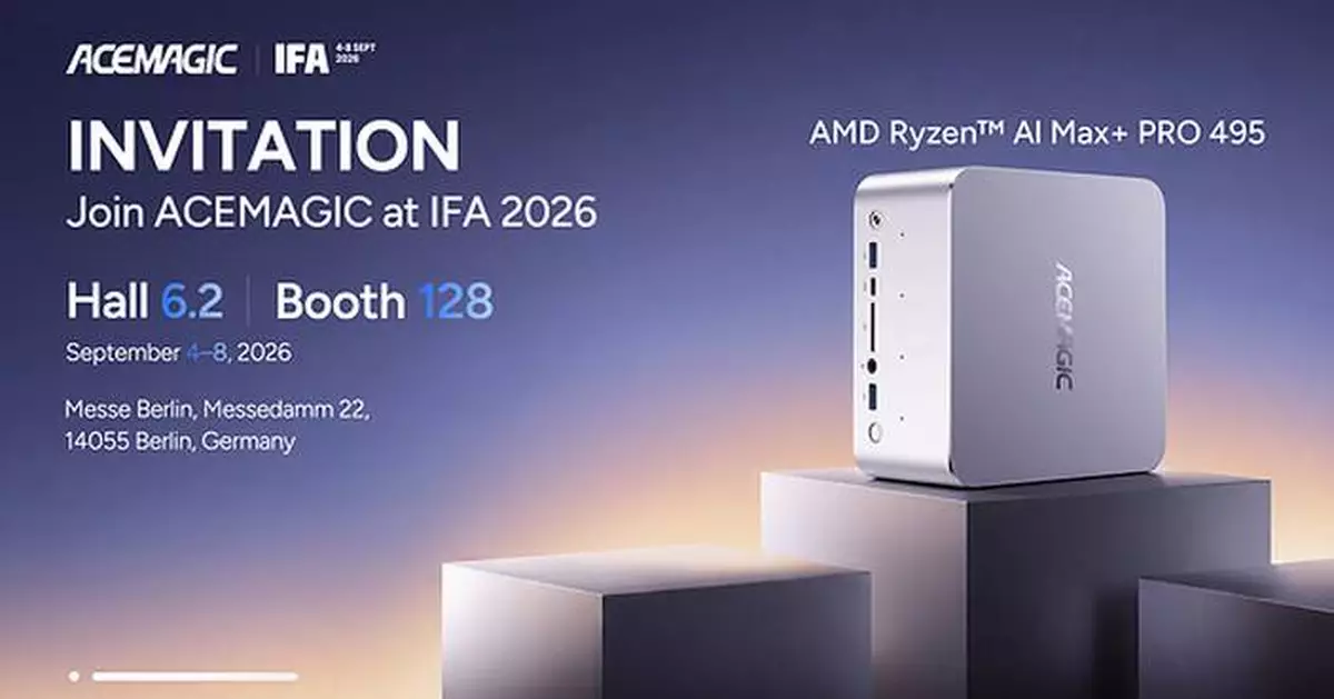 ACEMAGIC First to Introduce Ryzen AI Max+ PRO 495 AI Mini Workstation at IFA 2026