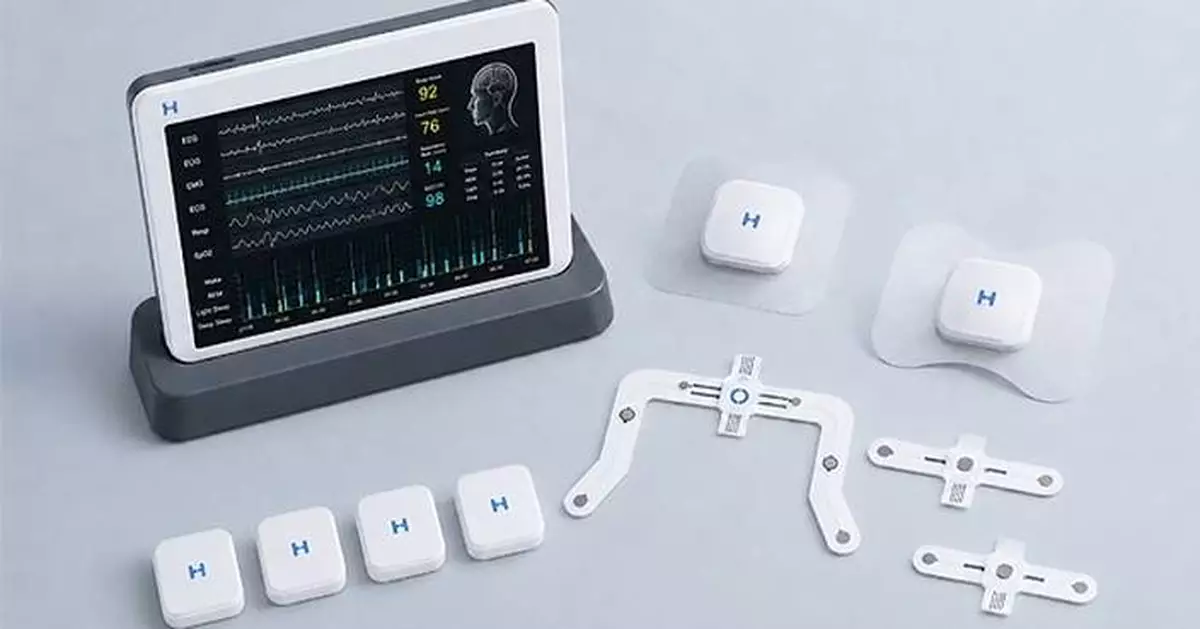 HoneyNaps Develops Next-Generation Wireless PSG system Using Four Skin Patches