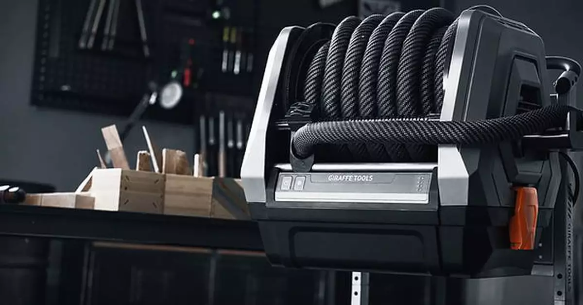Giraffe Tools Launches GrandFlux™, a Wall-Mounted Vacuum System That Delivers Suction and Power Through One Retractable Hose