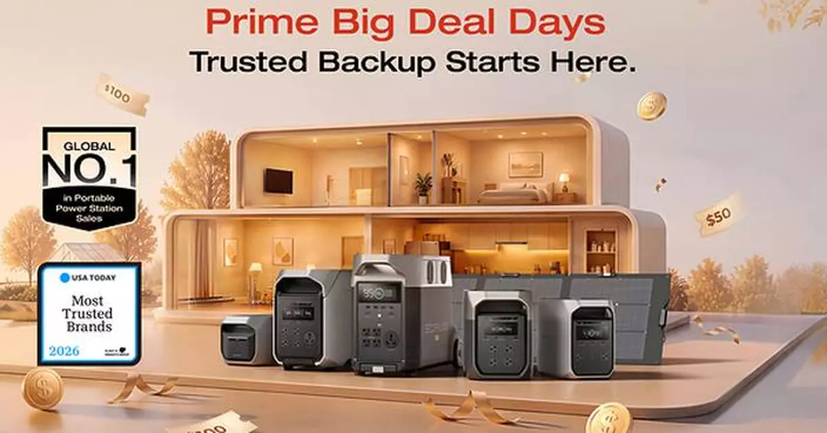 EcoFlow Launches Prime Big Deal Days With Limited-Time Savings on Trusted Home Backup Power Solutions